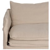 Ixia Kremno bela lanena sedežna garnitura 210 cm – | Shoptok.si