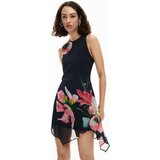 Desigual Haljina tirkiz / roza / crna / bijela | shoptok.hr