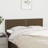  Uzglavlja tamnosmeđa 144x5x78/88 cm od tkanine | shoptok.hr