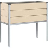  Cvetlično korito Slonokoščena 100 x 45 x 90 cm Cinkana jeklena, (5000207737) | Shoptok.si