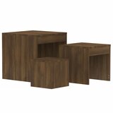 Furnova Komplet mizic 3-delni rjavi hrast konstruiran les, (21914721) | Shoptok.si