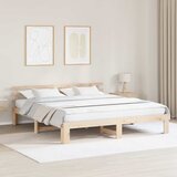  Krevetna konstrukcija Prirodna 180 x 200 cm Čvrsto borovo drvo | shoptok.hr