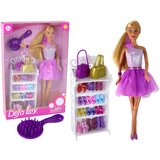 Lutka za igru Lucy sa stalkom za puno cipela - ljubičasta  Lutka za igru Lucy sa stalkom za puno cipela - ljubičasta Slike