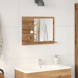 vidaXL Kopalniška omarica z ogledalom artisan hrast 60x10,5x45 cm | Shoptok.si