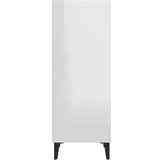  Komoda visok sijaj bela 34,5x32,5x90 cm konstruiran les, (20654570) | Shoptok.si