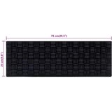 vidaXL Podloge za stopnice 10 kosov 25x75 cm guma | Shoptok.si