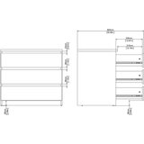 Tvilum Komoda v hrastovem dekorju v naravni barvi 77x70x50 cm Naia – | Shoptok.si