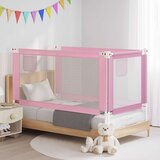  Sigurnosna ograda za dječji krevet ružičasta 160x25 cm tkanina | shoptok.hr