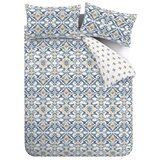 Pineapple Elephant Plava/krem posteljina za krevet za jednu osobu 135x200 cm Inara Ikat – Cijene
