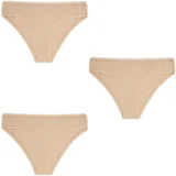 3-paket gaćice - Bež