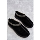 Boto Suede Women's Slippers With Fur Black Buffie | Shoptok.si