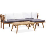 Maison Chic Seti vrtnega pohištva - Vrtna garnitura - Vrtni pohištvo set 5-delna trden akacijev les, (21820231) | Shoptok.si