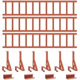  Zaštita od snijega za krov Crvena 300 x 29,5 x 34,5 cm Čelik | shoptok.hr