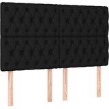  s oprugama i madracem crni 160x200 cm od tkanine | shoptok.hr