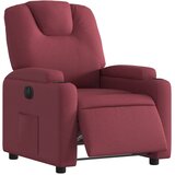  Električni naslonjač od tkanine crvena boja vina | shoptok.hr