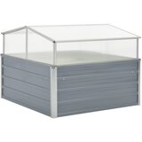 vidaXL Staklenik 100x100x85 cm Galvanizirani Čelik Sivi Cijene