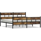  Metalni okvir kreveta bez madraca boja hrasta 180x200 cm | Eponuda.com
