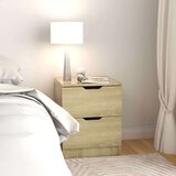  Nočna omarica 2 kosa sonoma hrast 40x40x50 cm iverna plošča, (20733520) | Shoptok.si