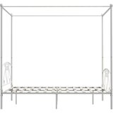  Za krevet s nadstrešnicom bijeli metalni 140 x 200 cm | shoptok.hr