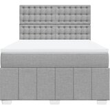 Krevet box spring s madracem svjetlosiva 160x200 cm tkanina | shoptok.hr