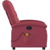  Masažna fotelja za odmor, tkanina, vino crvene boje | Shoptok.si