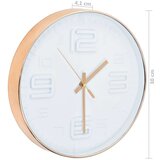 vidaXL Zidni sat s bakrenim izgledom 30 cm | shoptok.hr