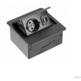 Gtv vgradna vtičnica AVARO 1x230V + 2xUSB-A | Shoptok.si