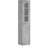  Visoka komoda siva betona 34 5x34x180 cm od konstruiranog drva | shoptok.hr