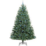  Umjetno božićno drvce s nogom Zelena 240 cm PVC i metal | shoptok.hr