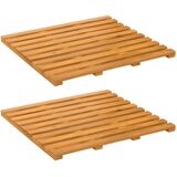  Kopalniška preproga Enobarvno Rjava 50 x 48 x 2,5 cm les | Shoptok.si