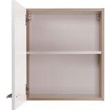 RESPEKTA Kuhinjska Zgornja Omarica Merle, Barva Hrasta, Bela | Shoptok.si