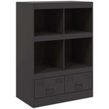 vidaXL Visoka komoda crna 67 x 39 x 95 cm čelična | shoptok.hr