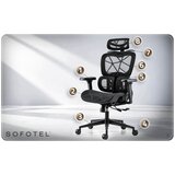 Sofotel Altis – Ergonomska uredska stolica s podesivim naslonom in 4D rokama, črna | Shoptok.si