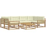  Set vanjskih sofa 5 kom. Bijela i krem | shoptok.hr