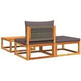  Vrtni set od 3 dijela s jastucima, akacija i uže | shoptok.hr
