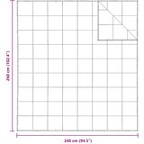  2-u-1 Punionica Bijelo 240 x 260 cm Perje | shoptok.hr