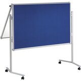 Maul Tabla za moderiranje pro, preklopna, moder tekstil / bela tabla, ŠxV 1200 x 1500 mm | Shoptok.si
