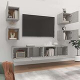  Komplet TV omaric 6-delni betonsko siv inženirski les, (20732388) | Shoptok.si