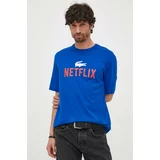 Lacoste Bombažna kratka majica x Netflix