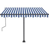  Samostojeća tenda na ručno uvlačenje 300 x 250 cm plavo-bijela | shoptok.hr