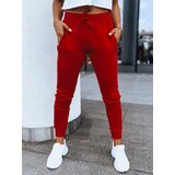 DStreet Spodnie damskie dresowe FITS czerwone | Shoptok.si