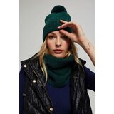 Marisse Emerald Hat With Pompom And Metallic Thread Cene