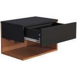 MID.YOU NOČNA OMARICA, črna, barve hrasta | Shoptok.si