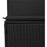  8-dijelni set vrtnih sofa od poliratana s jastucima crni | shoptok.hr