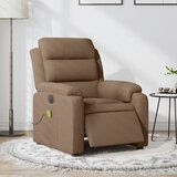Maison Chic Električni masažni naslanjač - Relax naslanjač rjavo blago, (22061823) | Shoptok.si