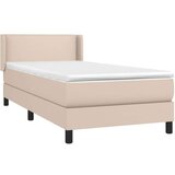  S oprugama i madrac cappuccino 90x200 cm od umjetne kože | shoptok.hr