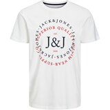 Jack & Jones Majica 'SUPPLY' mornarska / rdeča / bela | Shoptok.si