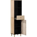Furnova Kopalniška omarica 38x33x160 cm trden mangov les, (21947091) | Shoptok.si