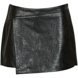 Only ONLREBEL HW FAUX LEATHER SKORT Crna Cijene