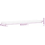 Police za knjige 4 kom siva boja betona 80x20x1,5 cm drvena | shoptok.hr